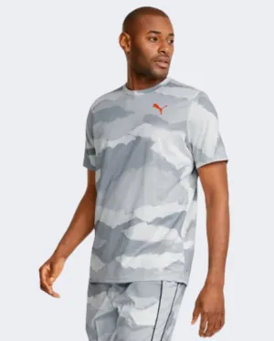 Puma Printed Men Training T-Shirt Harbor Mist