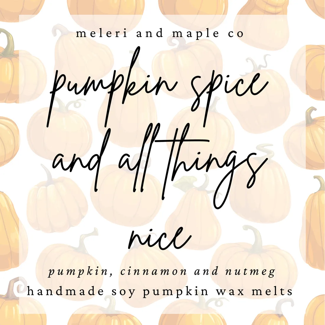 Pumpkin Patch Wax Melts 4pcs - Pumpkin Spice and All Things Nice