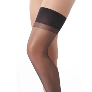 Rimba Stretchy Black Sexy Sheer Stockings for Women