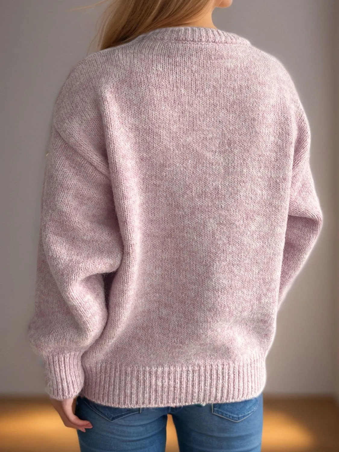 Round Neck Long Sleeve Sweater