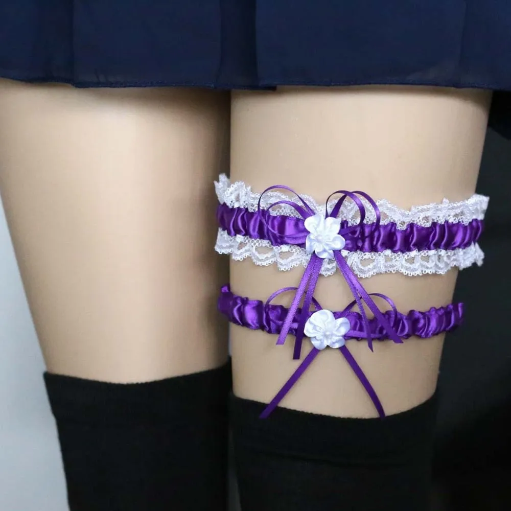 Ruffled Garter Belt Set