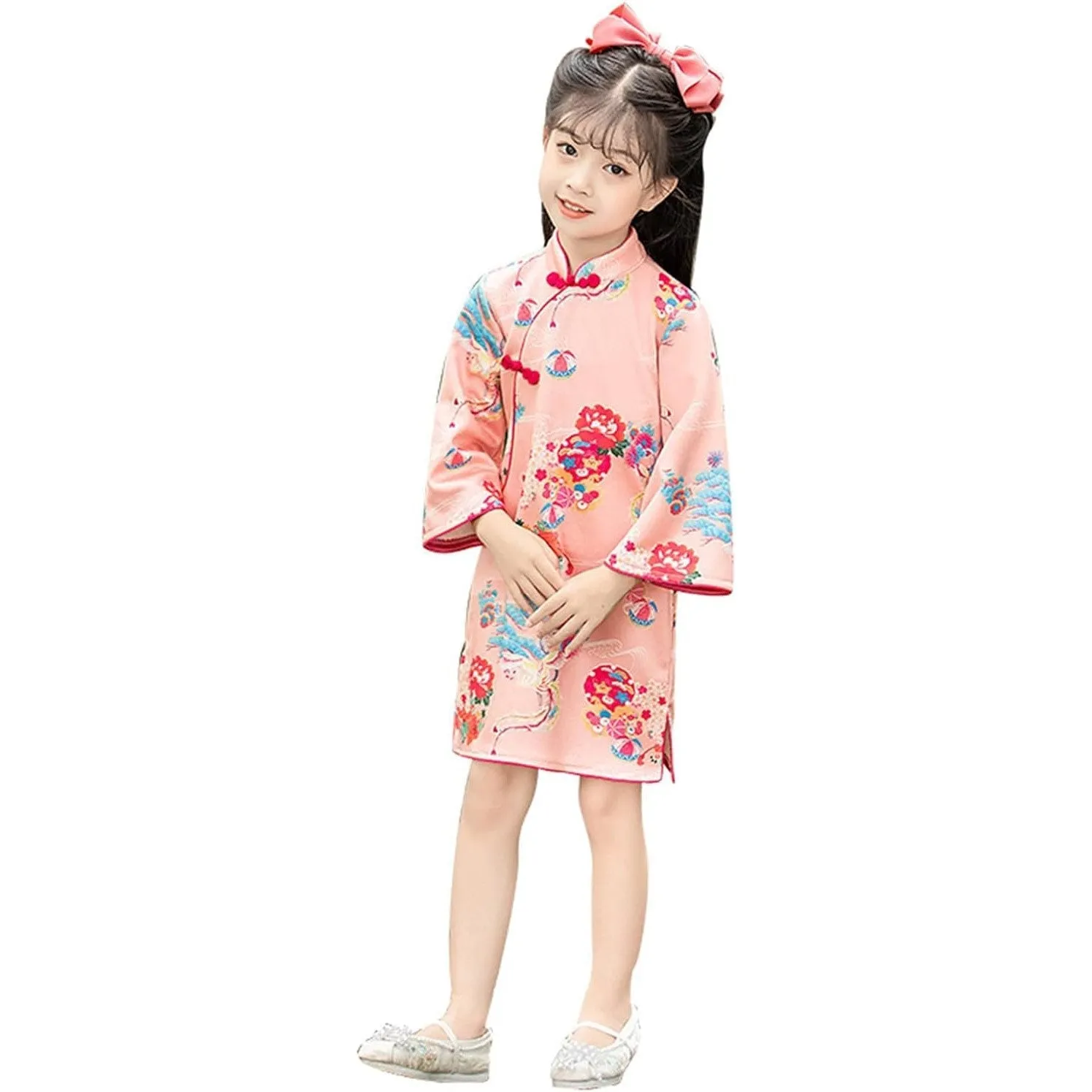 Spring New Long Sleeve Improved Cheongsam Dress