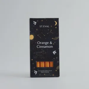 St Eval Christmas Orange & Cinnamon Mini Frgranced Candles 1/2 x 6in