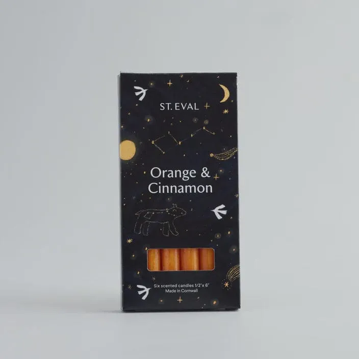 St Eval Christmas Orange & Cinnamon Mini Frgranced Candles 1/2 x 6in