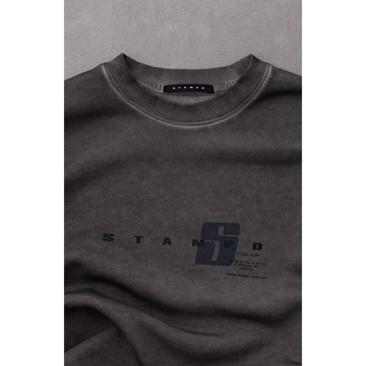 Stampd S24 Transit Cropped Crew Neck Rock Taupe