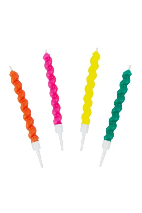 Twisted Rainbow Birthday Candles