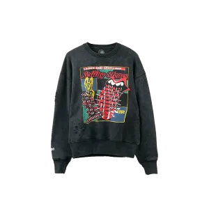 Voodoo Lounge Distressed Puff Print Crewneck