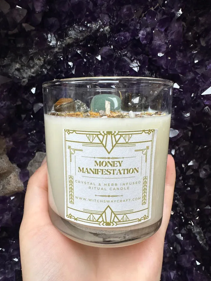 Witch's Way Money Manifestation Spell Candle